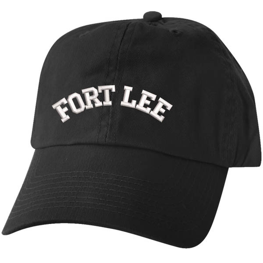 FORT LEE Embroidered on Unstructured Ball Cap