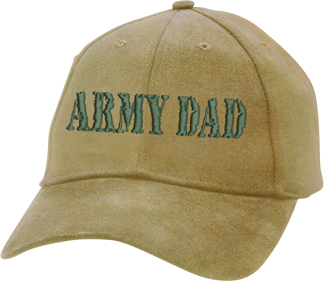 ARMY DAD on Un-Structured Khaki Ball Cap