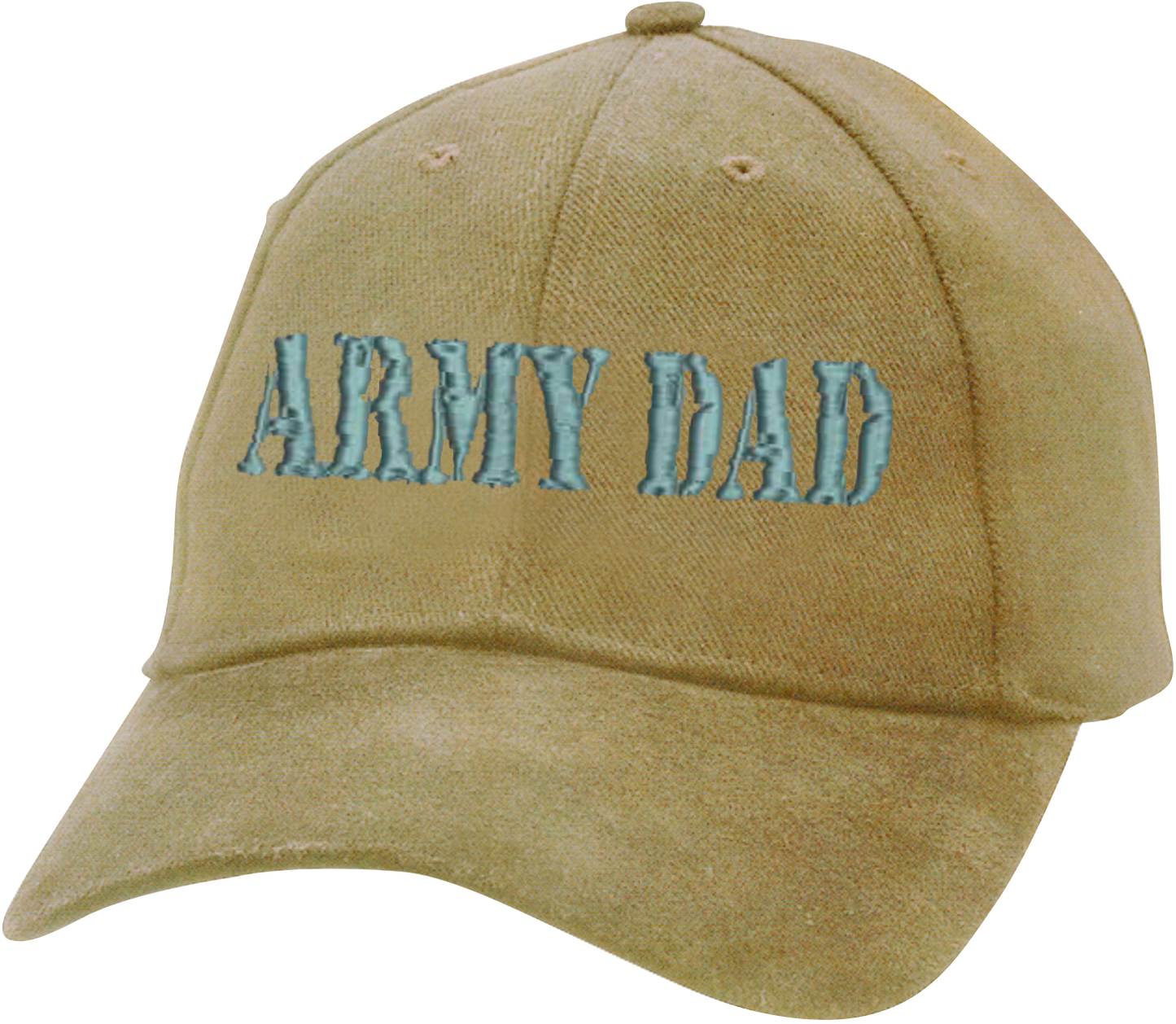 ARMY DAD on Un-Structured Khaki Ball Cap