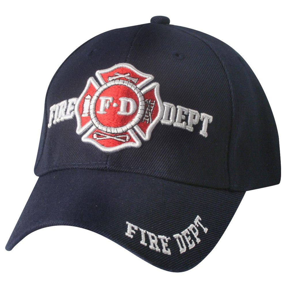 Fire Department Embroidered Blue Ball Cap