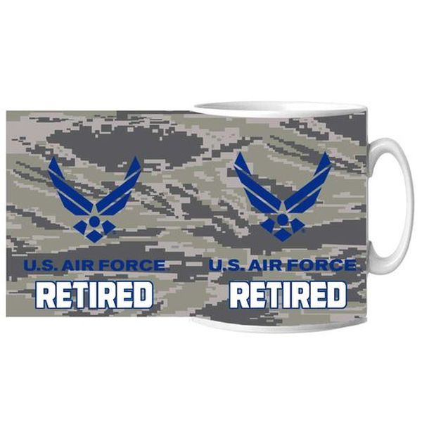 US Air Force Symbol Retired ABU Ceramic Mug 15 oz