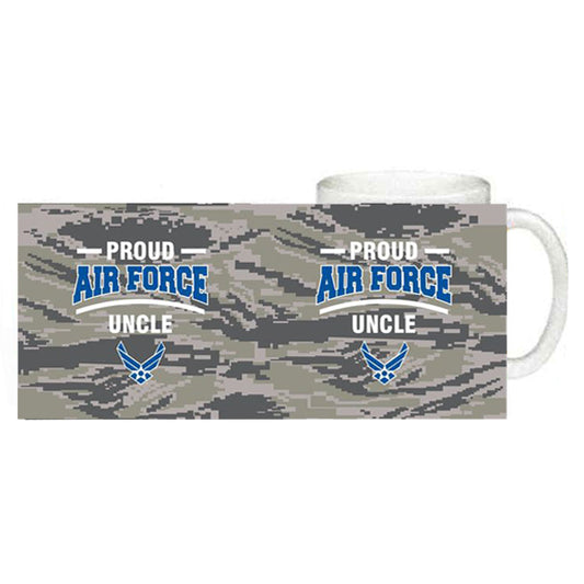 U.S. Air Force Symbol and Digital Camo Sublimation Ceramic Mug 15 oz