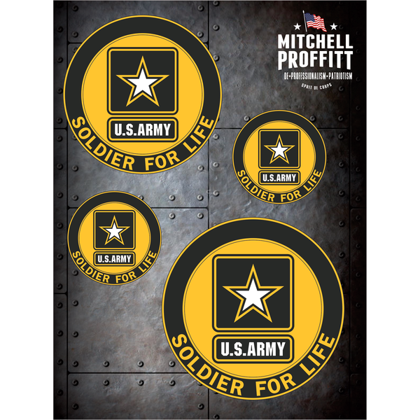 Soldier for Life on Sticker Sheet