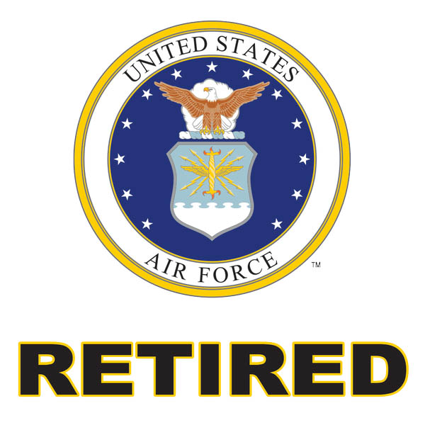 US Air Force Retired Decal