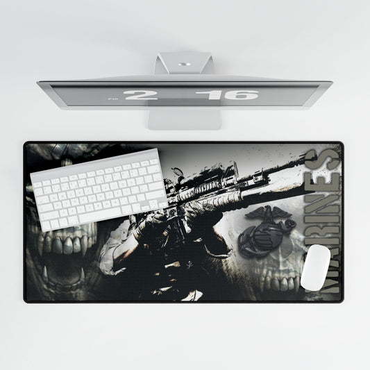 USMC EGA and Skull Design Desk Pad