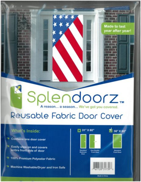American Flag on Door Cover