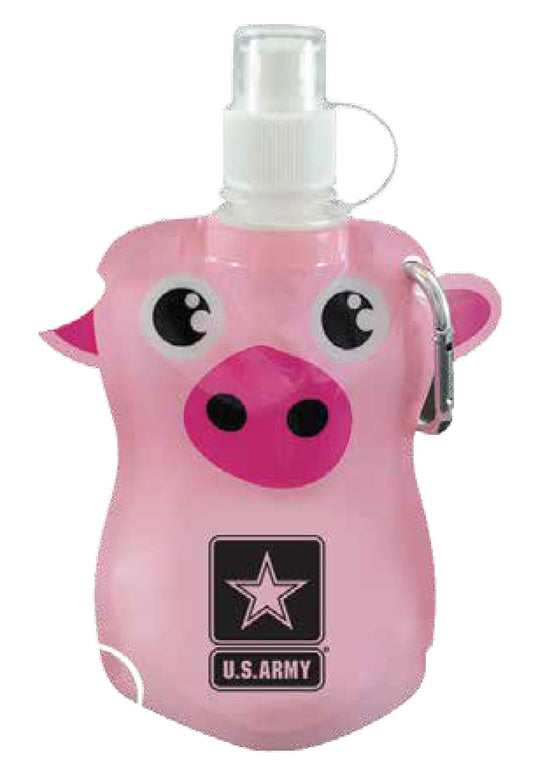 U.S. Army Star on 12 oz. Flat Bottle