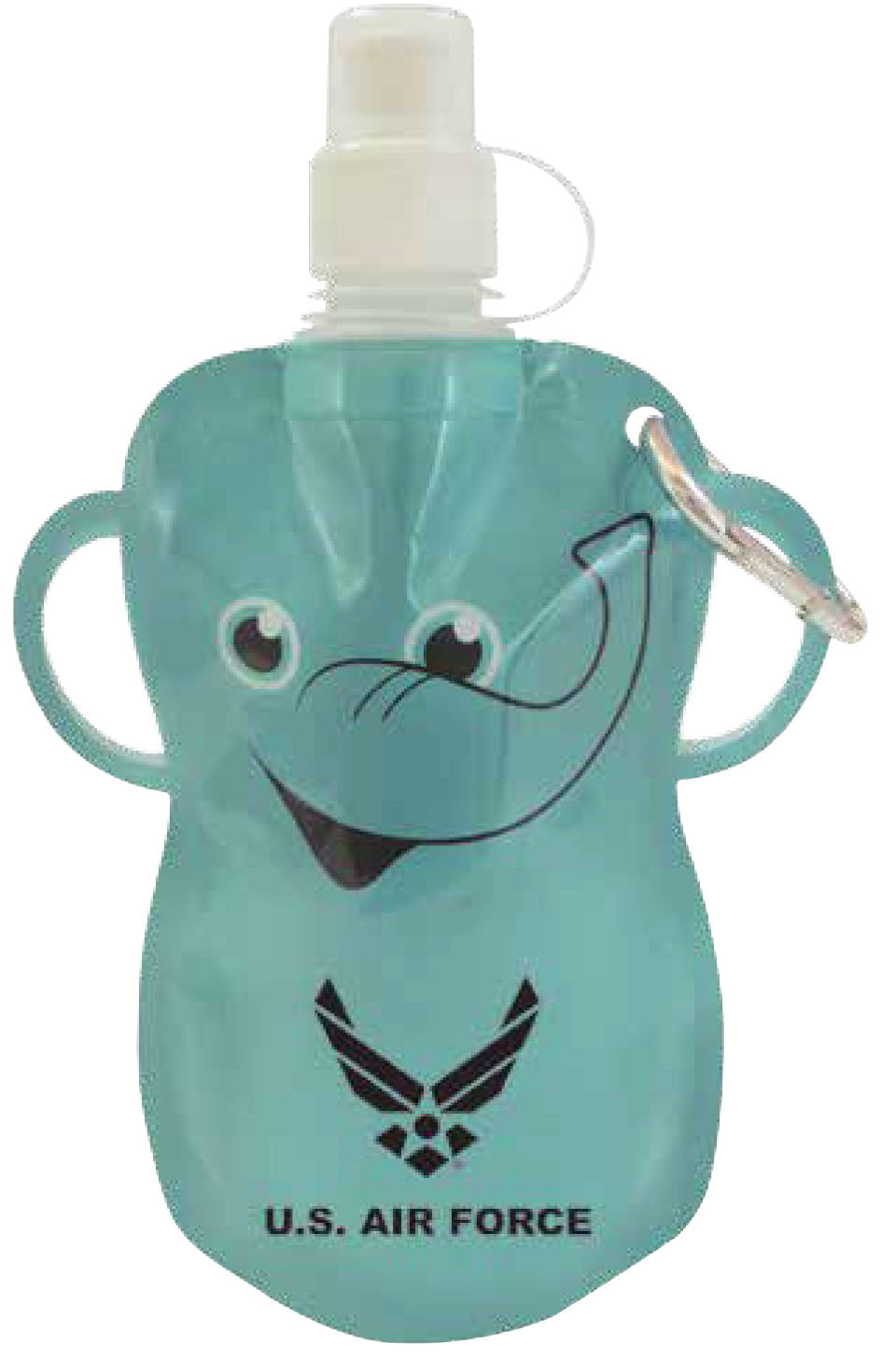 U.S. Air Force Symbol on 12 oz. Flat Bottle