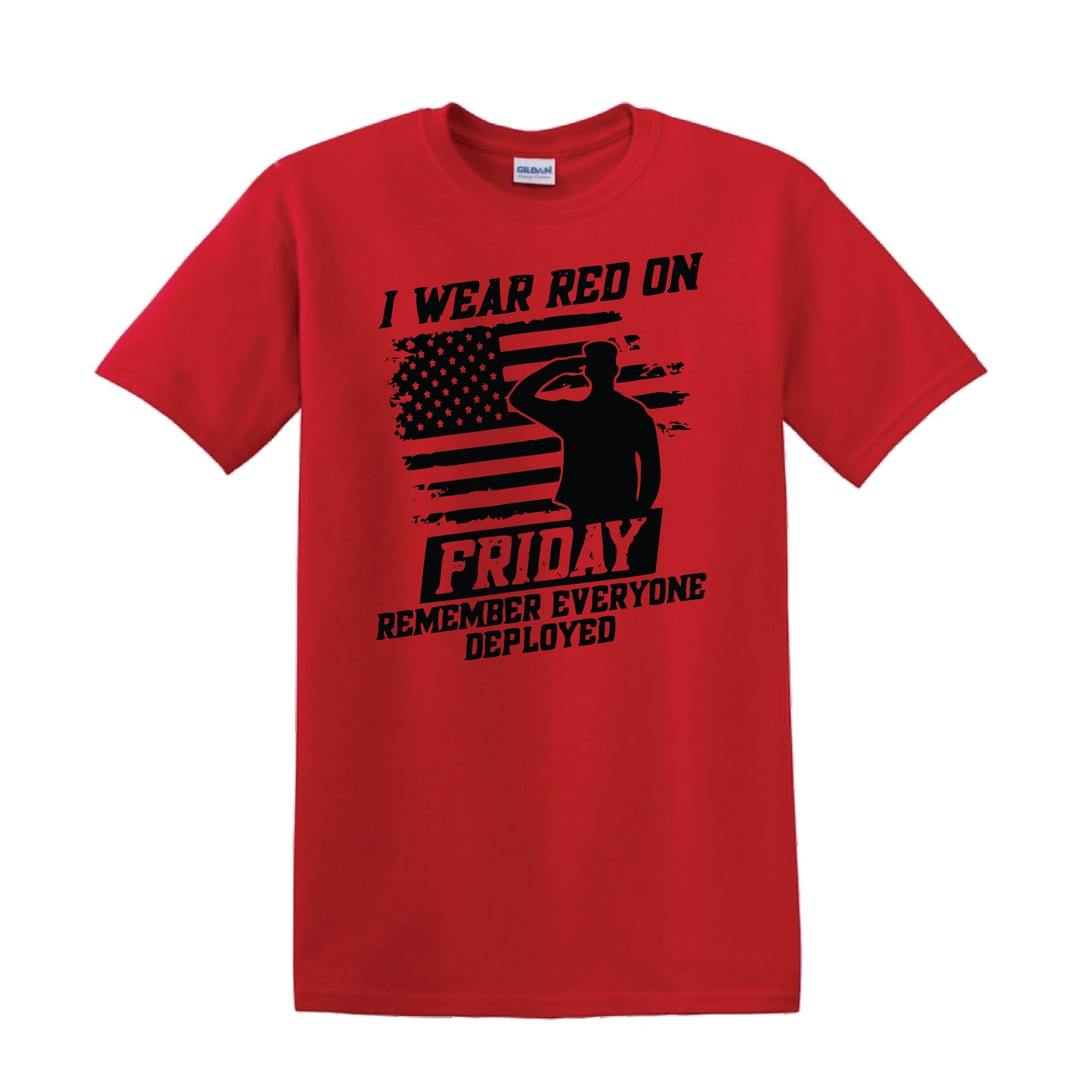 Red Friday T-Shirt - "I Wear Red on Friday"