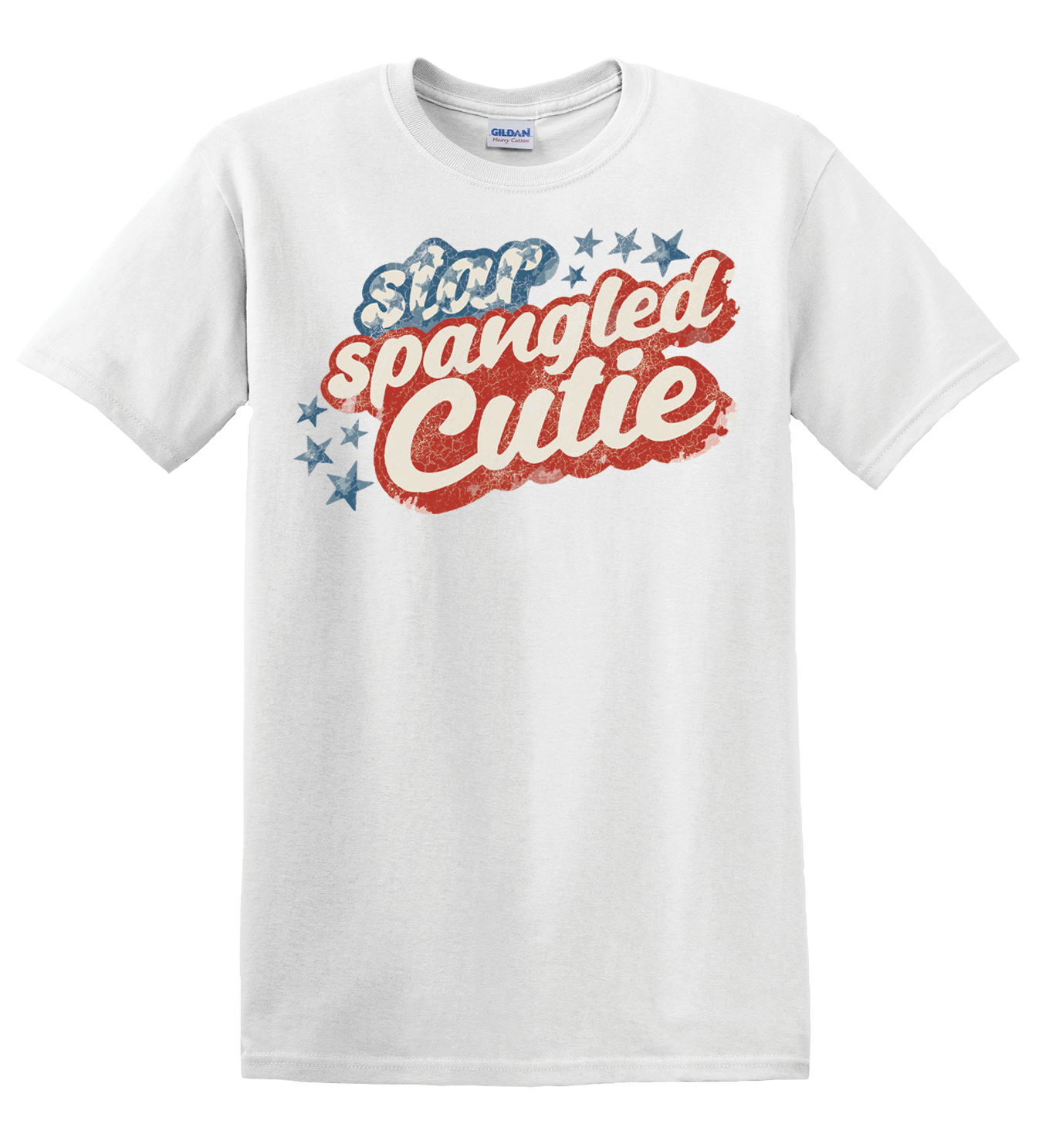 Star Spangled Cutie Design Full Front Shirt