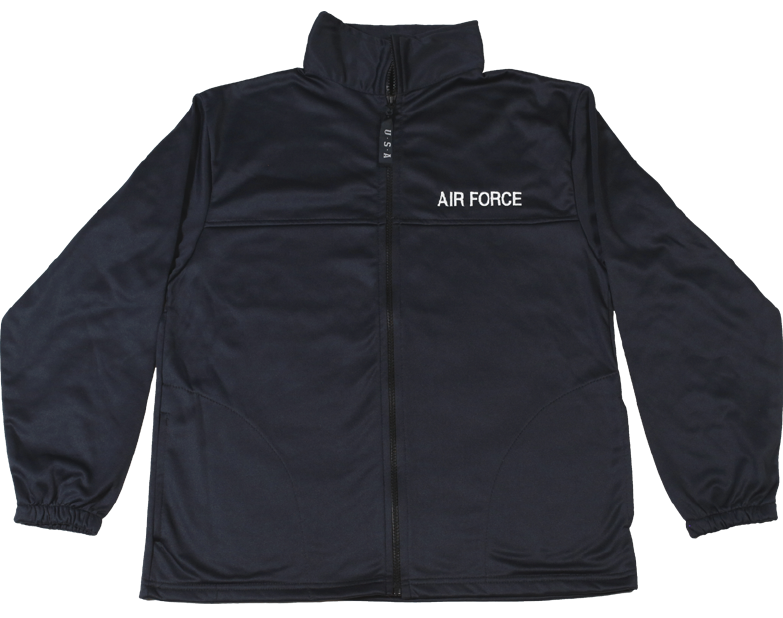 US Air Force Embroidered on Blue Soft Shell Jacket