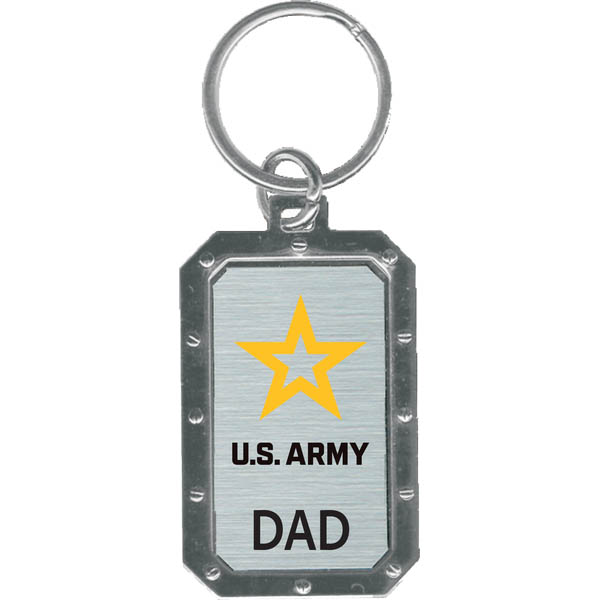 Army Dad Key Chain, Metal