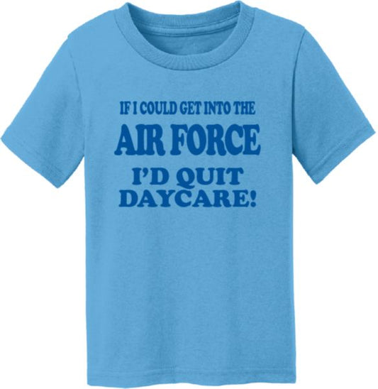 Air Force Daycare Imprint on Toddler Shirts