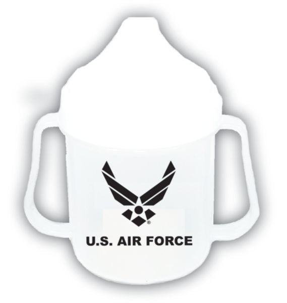 U.S. Air Force Symbol on 5 oz. Clear Sippy Cup