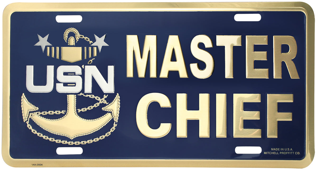 Navy Master Chief License Plate
