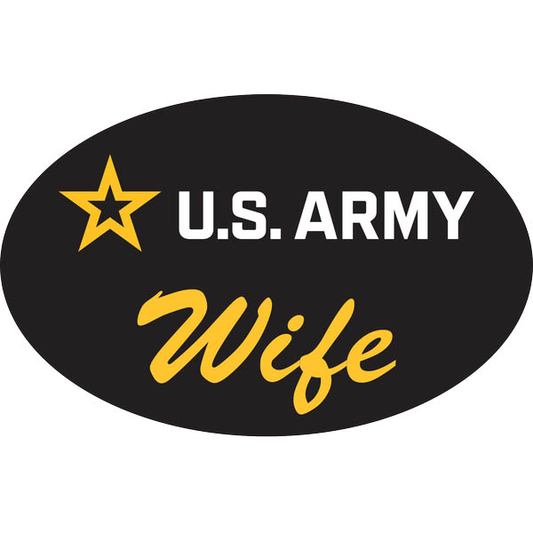 U.S. Army WIFE Star Oval Magnet
