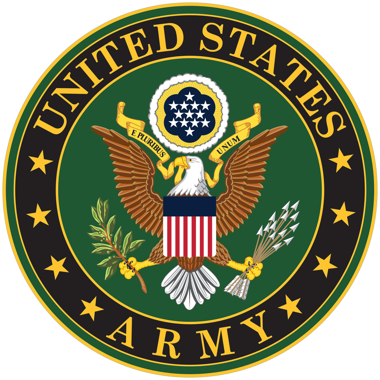US Army Crest Auto Magnet 12"