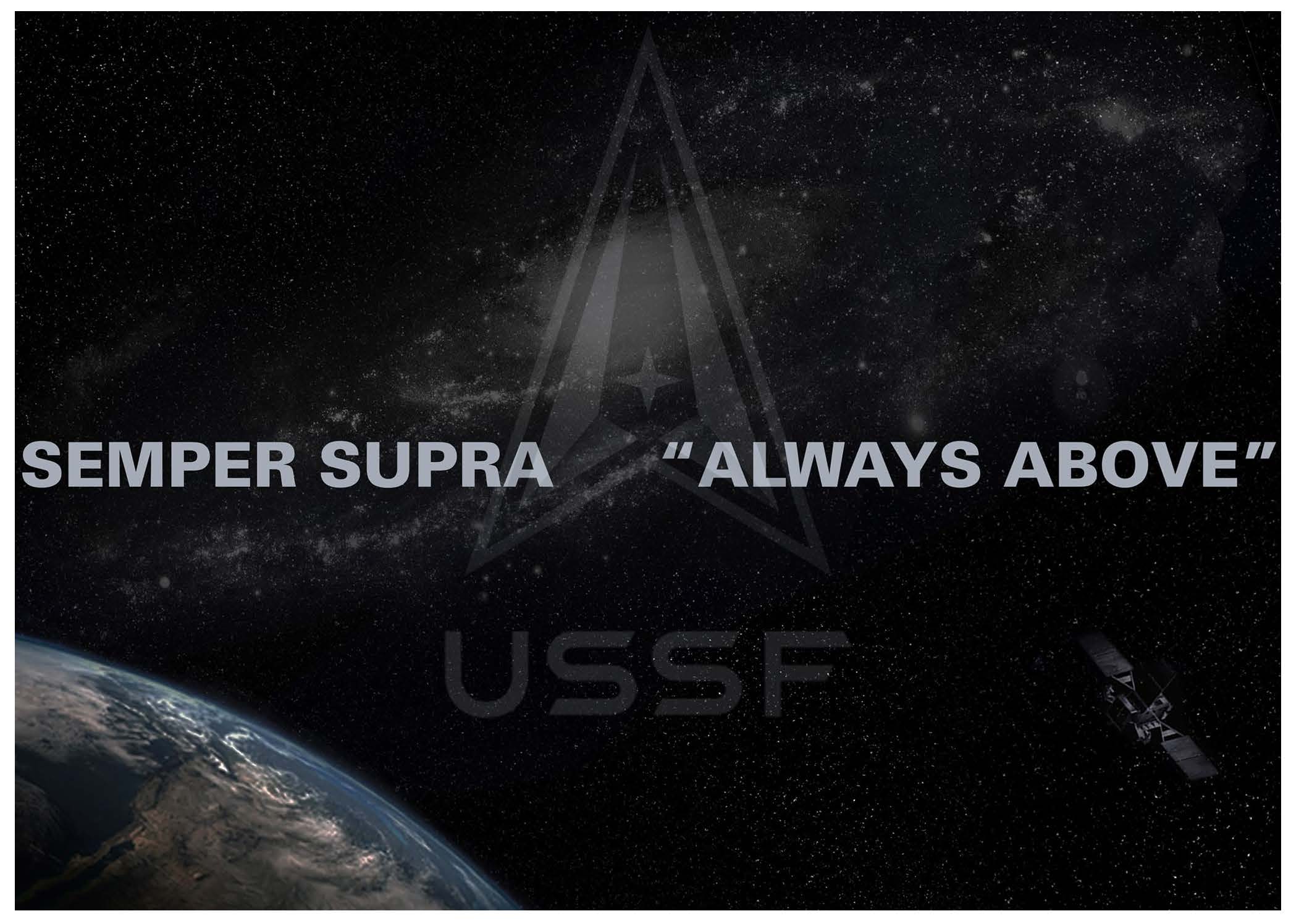 U.S. Space Force Symbol with Semper Supra 