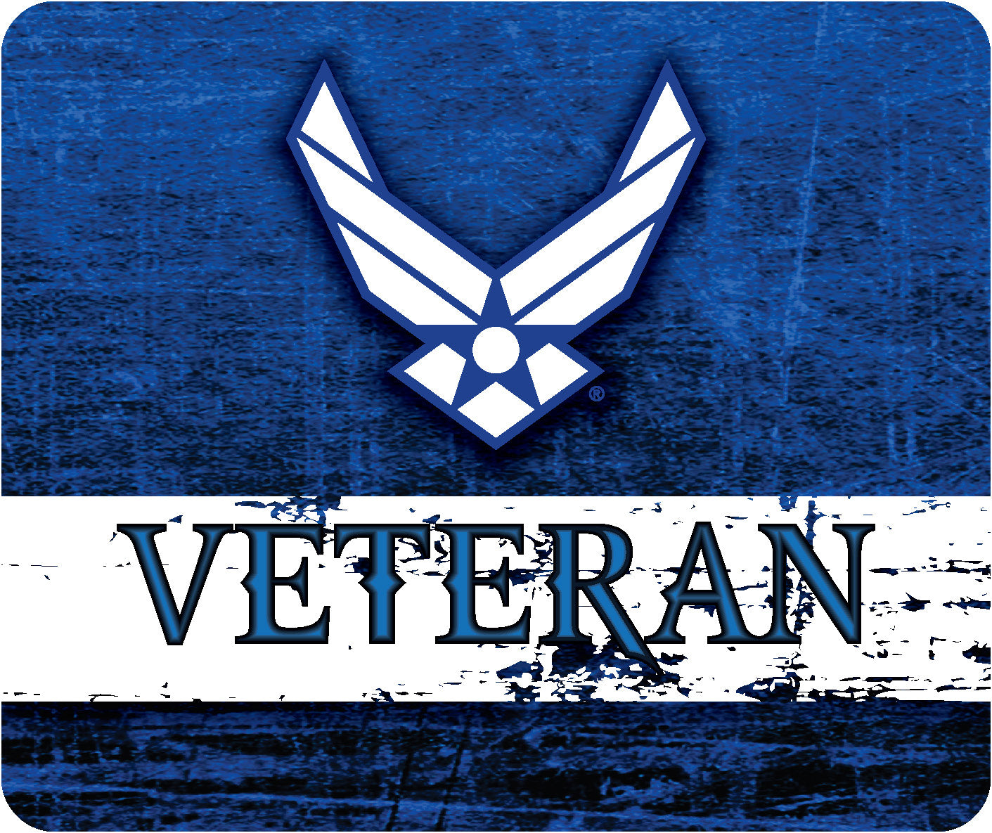 U.S. Air Force Symbol VETERAN Design on Mouse Pad