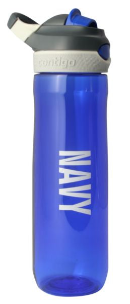 Navy on 24 oz. Water Bottle