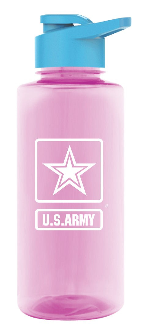 U.S. Army Star on 36 oz. Pink Water Bottle