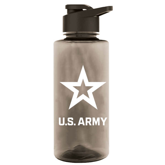 U.S. Army Star on 36 oz. Smoke Water Bottle
