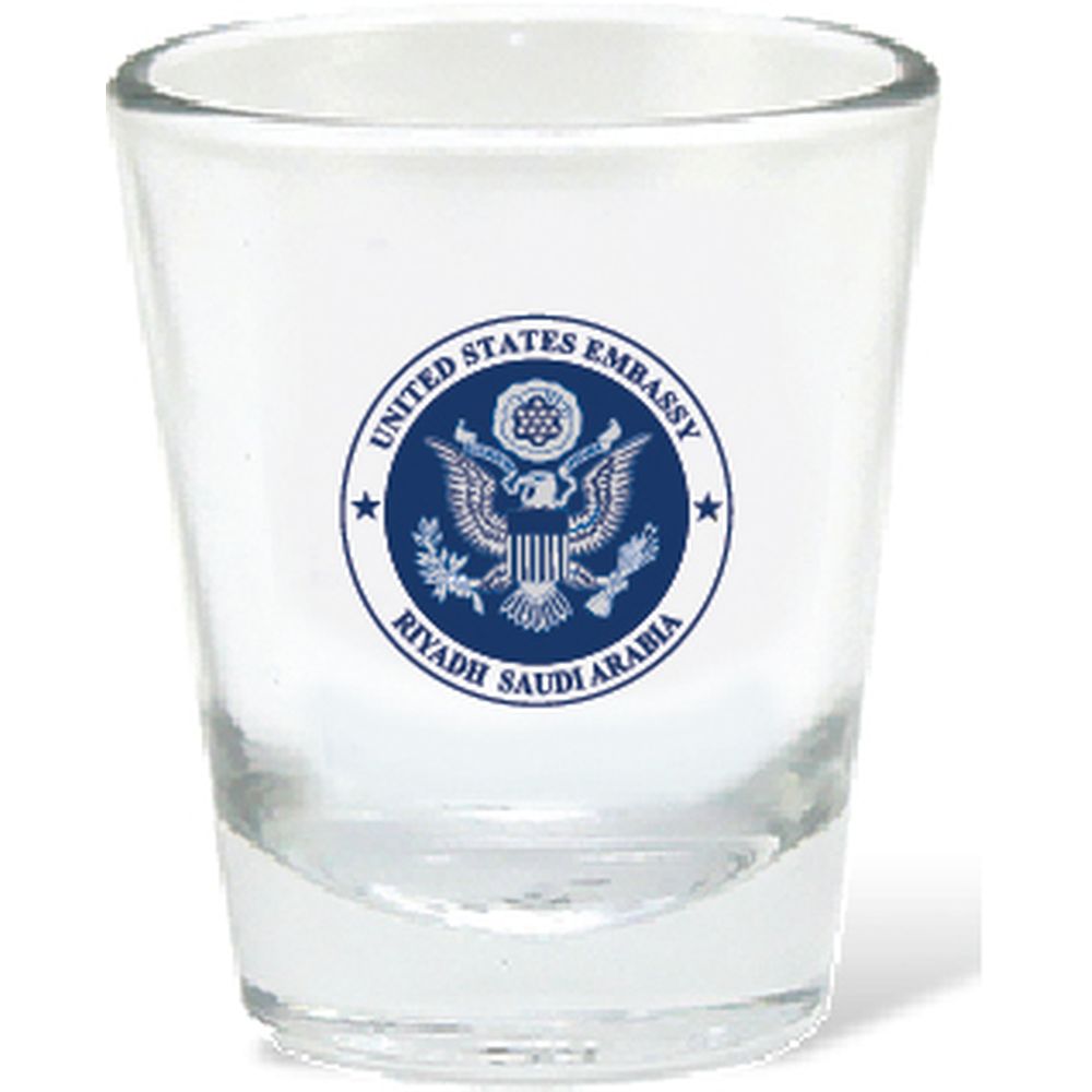 US Embassy Riyadh Saudi Arabia Shot Glass