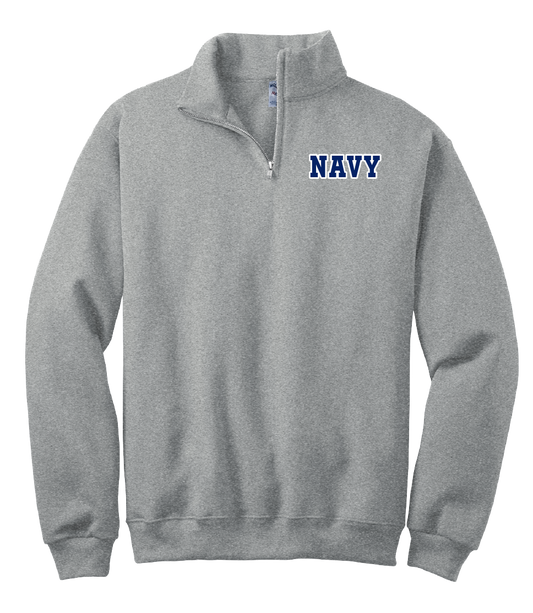 Navy 1/4 Zip Fleece Sweatshirt