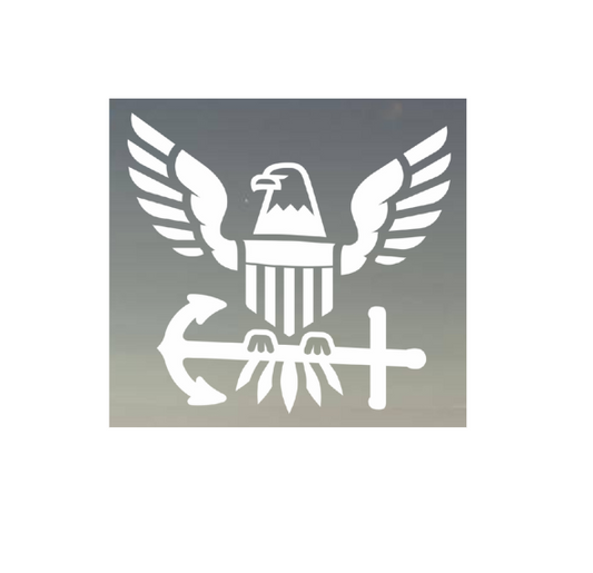 Navy Sticker, 12" Vinyl Transfer