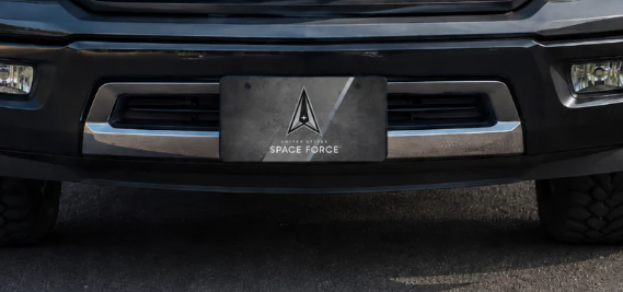 Military Diagnonal License Plate