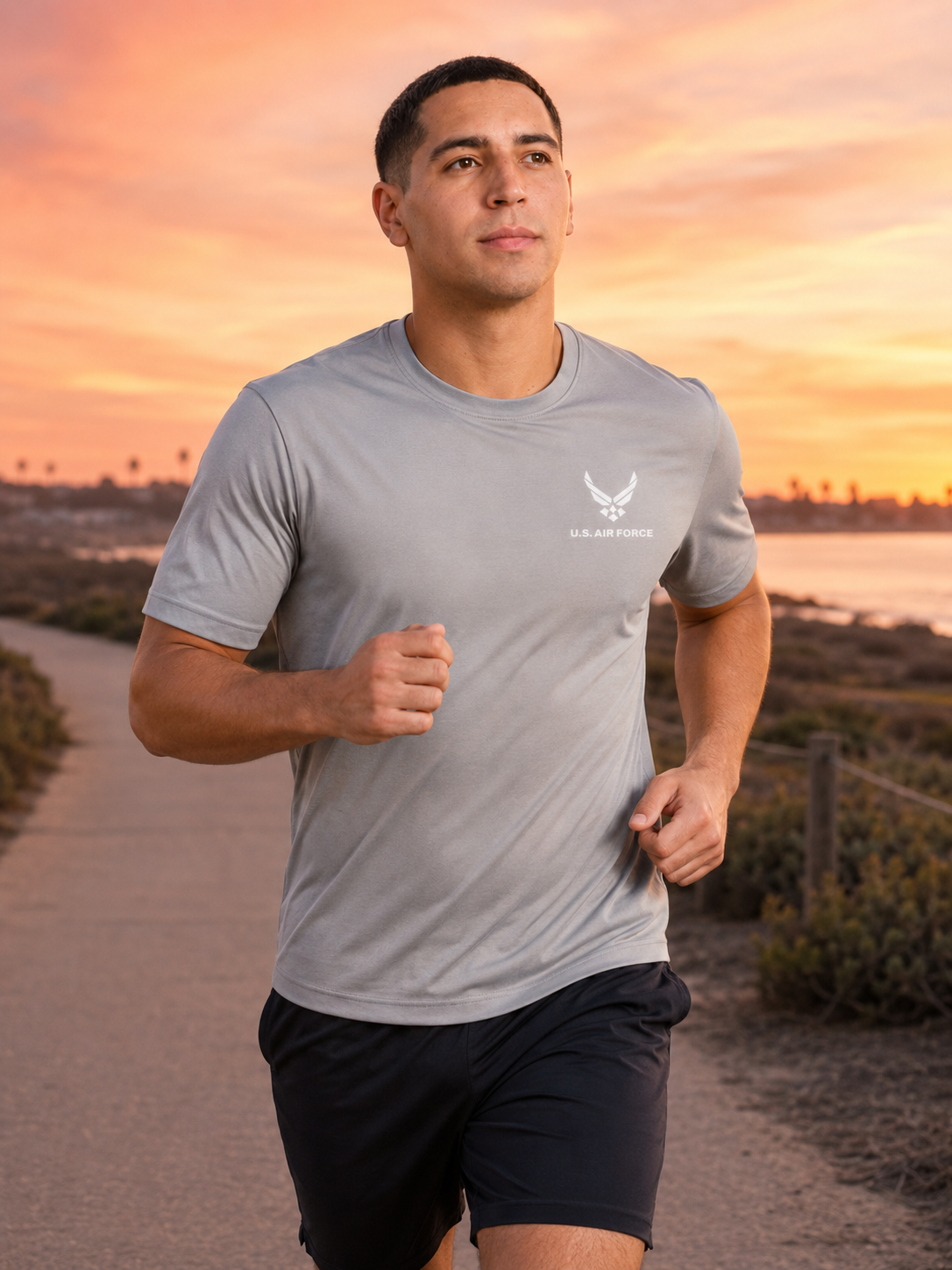 Air Force T-Shirt with Reflective Emblem