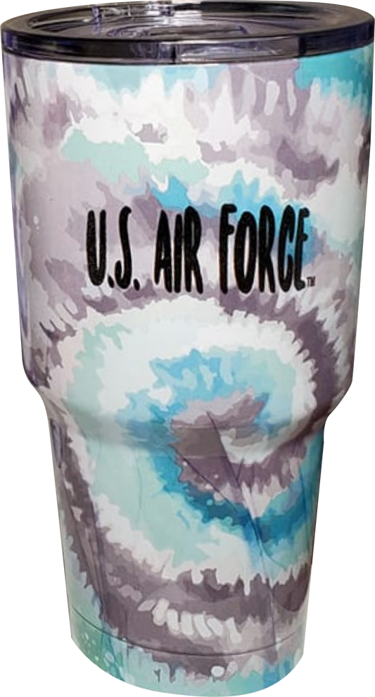 U.S. Air Force Imprint on Tye Dye Stainless Tumbler - 28 oz.