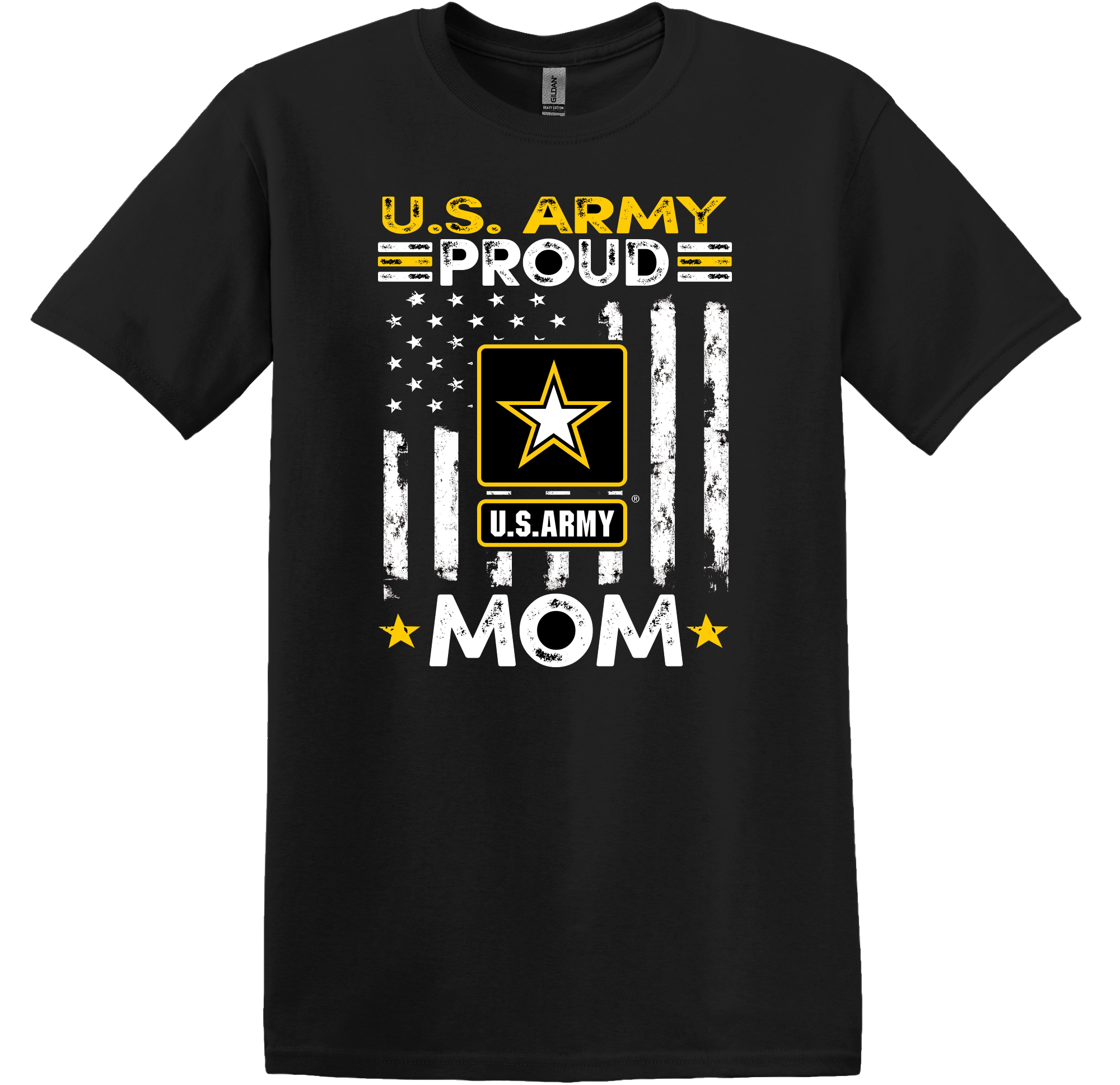 Us Army Proud Mom With Us Army Star On Unisex Short Sleeve T Shirt 