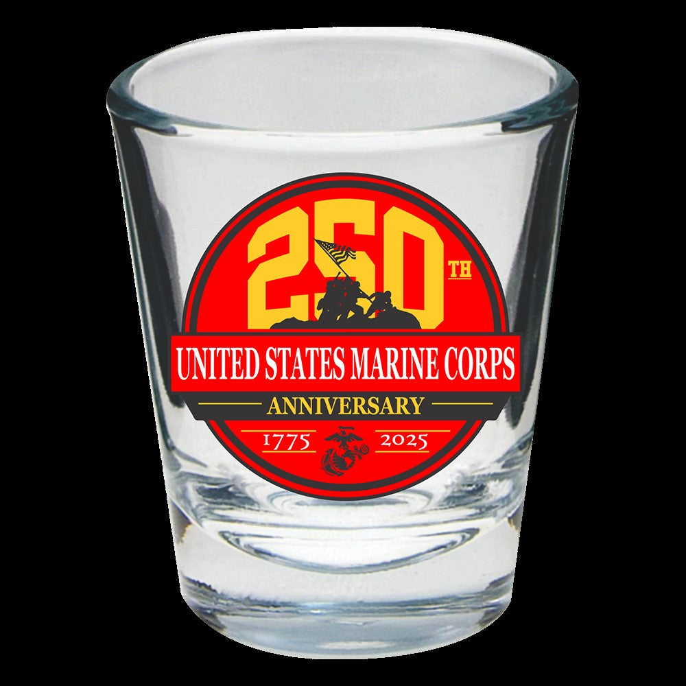 US Marine Corps 250th Anniversary Shot Glass
