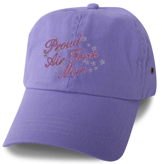 Proud Air Force Mom Embroidered Ball Cap