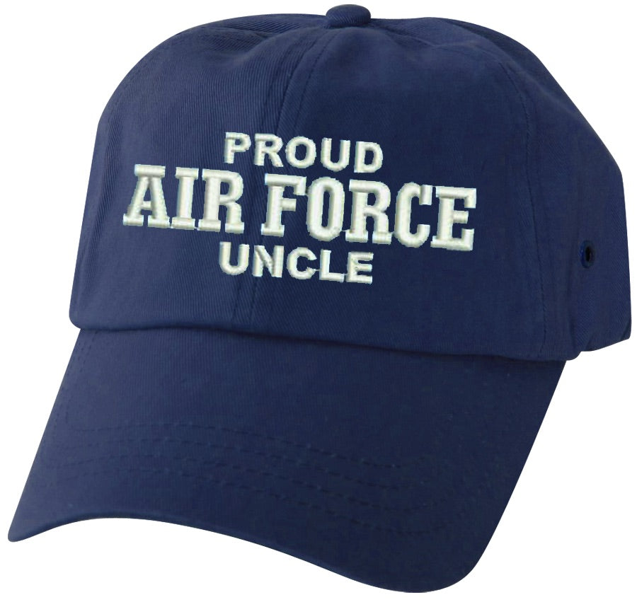 Proud Air Force Uncle on Blue Un-Structured Ball Cap