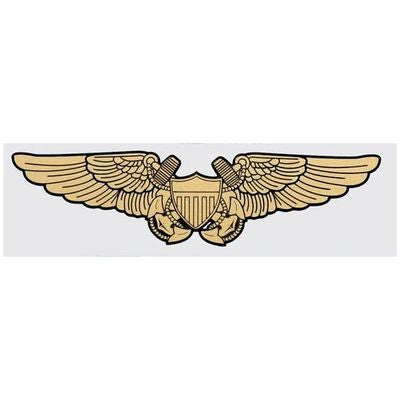 Navy Flight Officer Wings Decal, 3"
