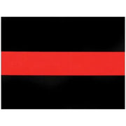 Red & Black Stripe Fire Safety Sticker