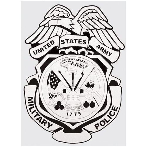 Navy Security Badge Sticker