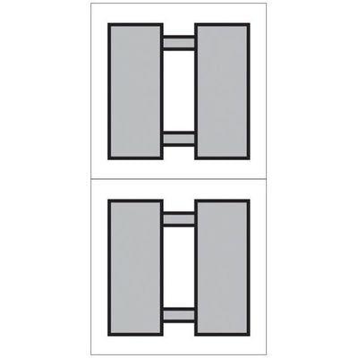 Officer 0-3 Double Silver Bars Sticker