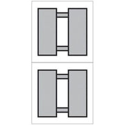 Officer 0-3 Double Silver Bars Sticker