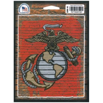 Eagle Globe and Anchor Decal, Brick