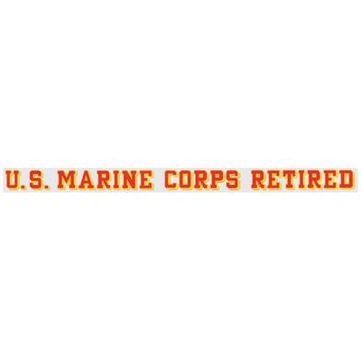 US Marine Corps Retired Decal, Window Strip