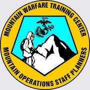 MTN Warfare TR CTR MTN OPS Staff Planners Decal