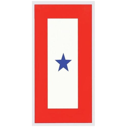 One (1) Blue Star Service Decal