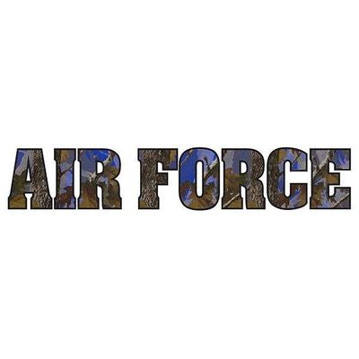 Air Force Camo Vinyl Transfer Sticker