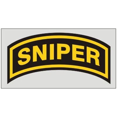 Sniper Arch Decal, 4"