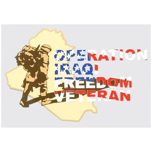 Operation Iraqi Freedom Vet Decal