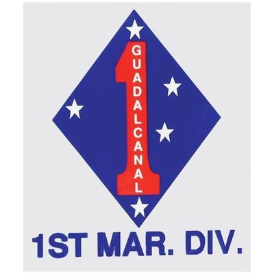 Marine 1st Division Guadalcanal Decal