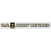US Army Star Retired Decal, Window Strip